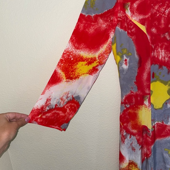 Whistles 100% silk flowery dress - Picture 5 of 13